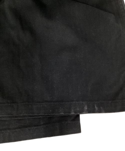 CIOTA（シオタ）CIOTA (シオタ) スビンコットン ヘリンボン ベイカーパンツ ブラック サイズ:6の古着・服飾アイテム