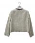 qualite (カリテ) ノーカラーツイードジャケット アイボリー サイズ:36：3000円