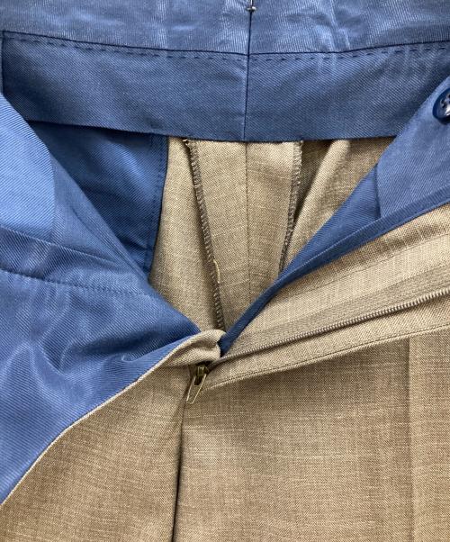 dunhill（ダンヒル）dunhill (ダンヒル) ケンジントン ウールリネントラウザーズ グレー サイズ:52の古着・服飾アイテム