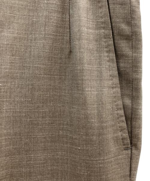 dunhill（ダンヒル）dunhill (ダンヒル) ケンジントン ウールリネントラウザーズ グレー サイズ:52の古着・服飾アイテム
