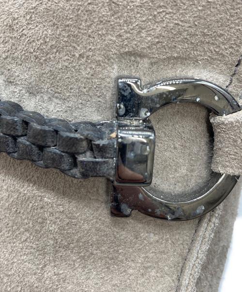 Salvatore Ferragamo（サルヴァトーレ フェラガモ）Salvatore Ferragamo (サルヴァトーレ フェラガモ) スエードローファー グレー サイズ:7 2/1の古着・服飾アイテム