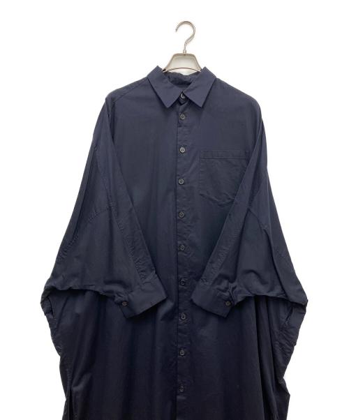 Y's（ワイズ）Y's (ワイズ) シャツワンピース ネイビー サイズ:1の古着・服飾アイテム