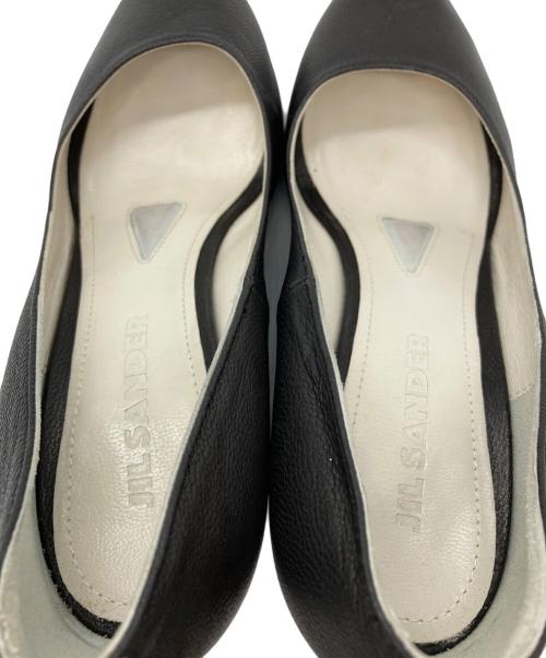 JIL SANDER（ジルサンダー）JIL SANDER (ジルサンダー) オープントゥーパンプス ブラック サイズ:SIZE 35の古着・服飾アイテム