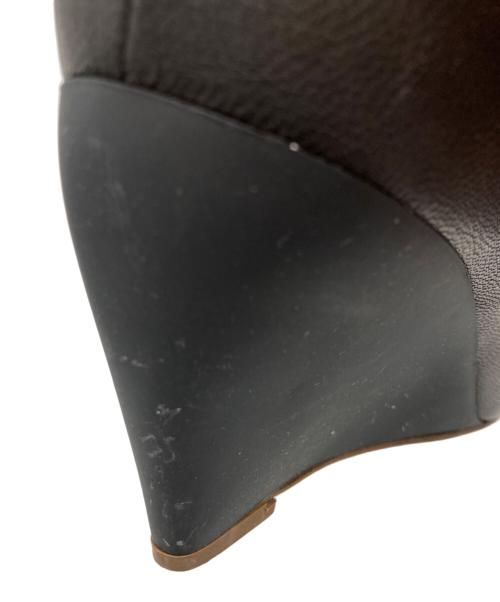 JIL SANDER（ジルサンダー）JIL SANDER (ジルサンダー) オープントゥーパンプス ブラック サイズ:SIZE 35の古着・服飾アイテム