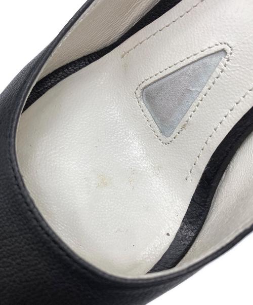 JIL SANDER（ジルサンダー）JIL SANDER (ジルサンダー) オープントゥーパンプス ブラック サイズ:SIZE 35の古着・服飾アイテム