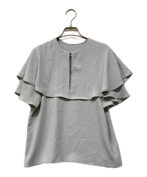 Noble（ノーブル）Noble (ノーブル) 23SS ケープフリルブラウス ミントブルー サイズ:‐の古着・服飾アイテム
