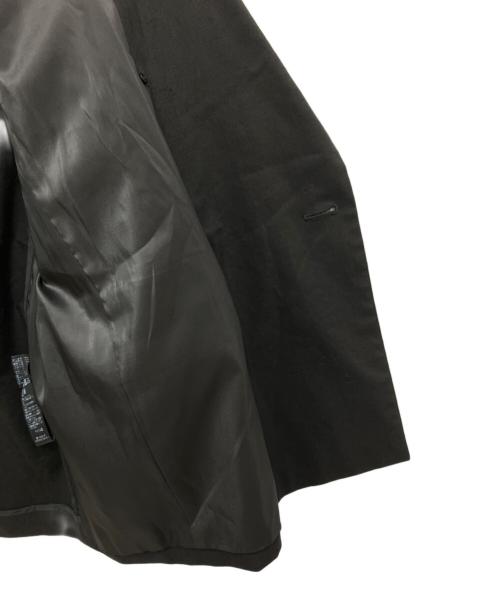 Spick and Span Noble（スッピックアンドスパン ノーブル）Spick and Span Noble (スッピックアンドスパン ノーブル) 麻ストレッチピークドラペルダブルジャケット ブラック サイズ:38の古着・服飾アイテム