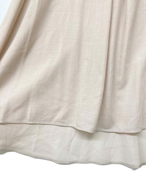 PLAIN PEOPLE（プレインピープル）PLAIN PEOPLE (プレインピープル) ノースリーブフレアブラウス ベージュ サイズ:9の古着・服飾アイテム