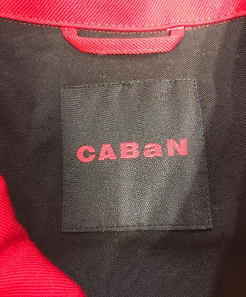 CABAN（キャバン）CABAN (キャバン) ウールギャバジン スタンドカラーコート レッド サイズ:Sの古着・服飾アイテム
