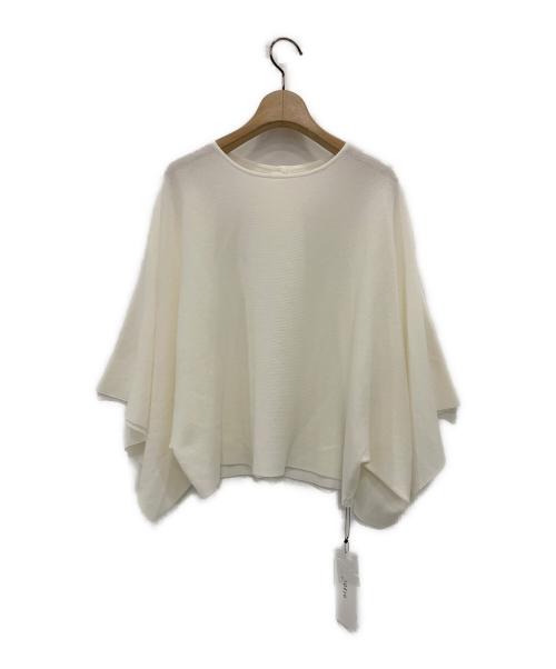 SOEJU（ソージュ）SOEJU (ソージュ) コットン混2WAYケープスタイルニット ホワイト サイズ:Mの古着・服飾アイテム