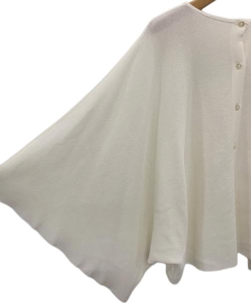 SOEJU（ソージュ）SOEJU (ソージュ) コットン混2WAYケープスタイルニット ホワイト サイズ:Mの古着・服飾アイテム