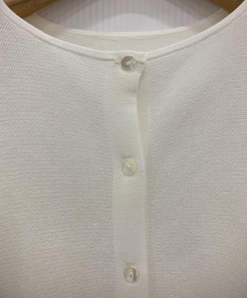 SOEJU（ソージュ）SOEJU (ソージュ) コットン混2WAYケープスタイルニット ホワイト サイズ:Mの古着・服飾アイテム