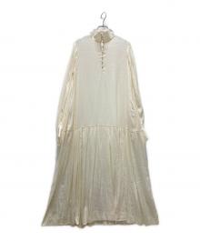 COLUMN（コラム）の古着「ジャガードハイネックワンピース」｜ホワイト