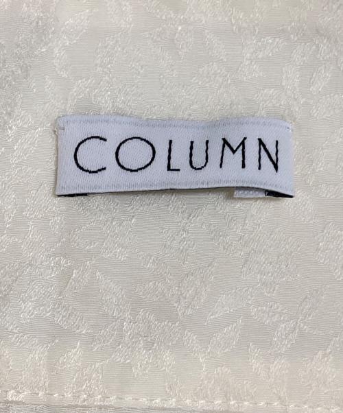COLUMN（コラム）COLUMN (コラム) ジャガードハイネックワンピース ホワイト サイズ:38の古着・服飾アイテム