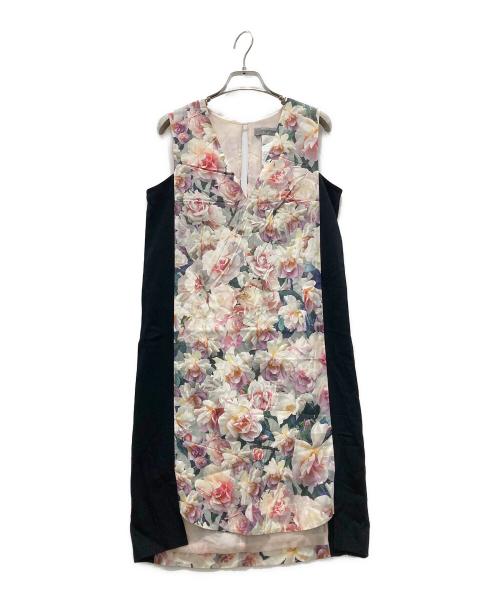 SPORT MAX（スポーツマックス）SPORT MAX (スポーツマックス) フラワープリントドレス ピンク サイズ:Mの古着・服飾アイテム