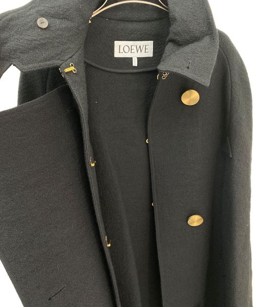 LOEWE（ロエベ）LOEWE (ロエベ) Wool Military Cape ブラック サイズ:34の古着・服飾アイテム