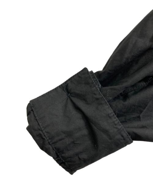 MM6 Maison Margiela（エムエムシックスメゾンマルジェラ）MM6 Maison Margiela (エムエムシックス メゾンマルジェラ) リバースロゴミッドレングスポプリンシャツドレス ブラック サイズ:36の古着・服飾アイテム