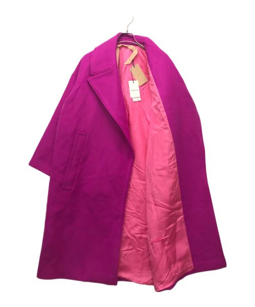 N°21（ヌメロヴェントゥーノ）N°21 (ヌメロヴェントゥーノ) ビッグカラーコート ピンク サイズ:38 未使用品の古着・服飾アイテム