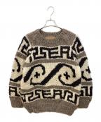 WIND AND SEAウィンダンシー）の古着「カウチンニット」｜ブラウン