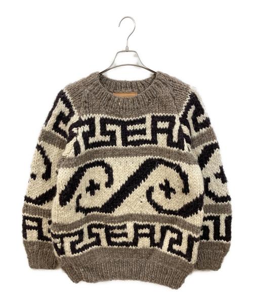 WIND AND SEA（ウィンダンシー）WIND AND SEA (ウィンダンシー) カウチンニット ブラウン サイズ:Mの古着・服飾アイテム