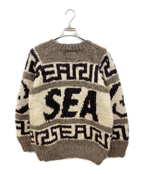 WIND AND SEA（ウィンダンシー）WIND AND SEA (ウィンダンシー) カウチンニット ブラウン サイズ:Mの古着・服飾アイテム