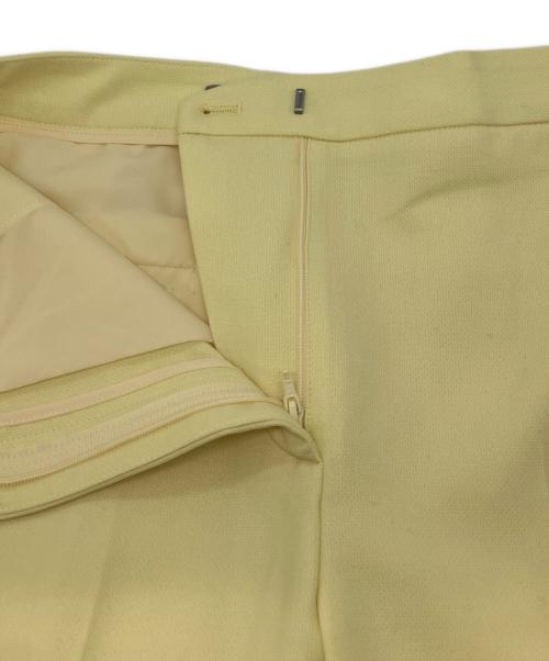 theory luxe（セオリーリュクス）theory luxe (セオリーリュクス) STRETCH DOUBLE MOHAN N テーパードパンツ イエロー サイズ:36の古着・服飾アイテム