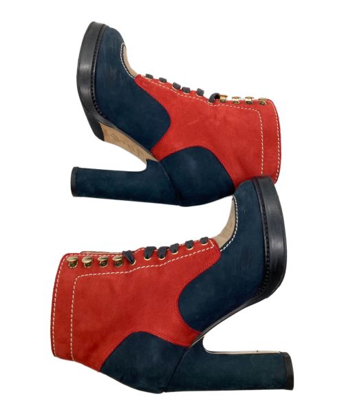 BALLY（バリー）BALLY (バリー) ショートブーツ レッド サイズ:35EUの古着・服飾アイテム