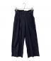 JOURNAL STANDARD（ジャーナルスタンダード）の古着「ウォッシャブルコットンリネンVISワイドパンツ」｜ネイビー