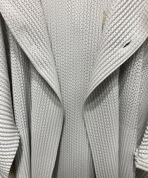 HOMME PLISSE ISSEY MIYAKE（オム プリッセ イッセイ ミヤケ）HOMME PLISSE ISSEY MIYAKE (オムプリッセ イッセイ ミヤケ) メッシュプリーツフードコート グレー サイズ:1の古着・服飾アイテム