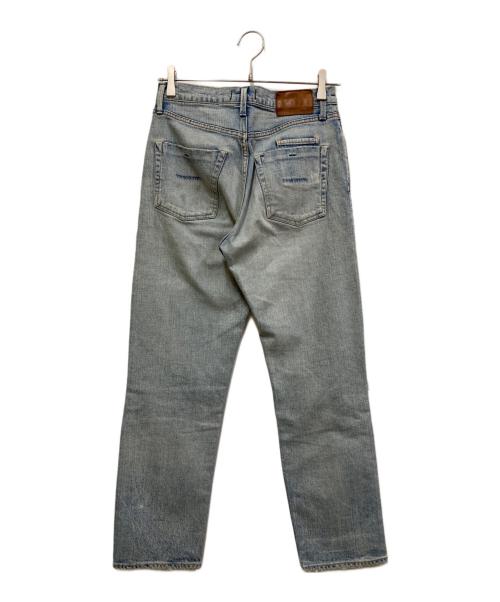 YANUK（ヤヌーク）YANUK (ヤヌーク) クラッシュデニムパンツ インディゴ サイズ:SIZE 24の古着・服飾アイテム