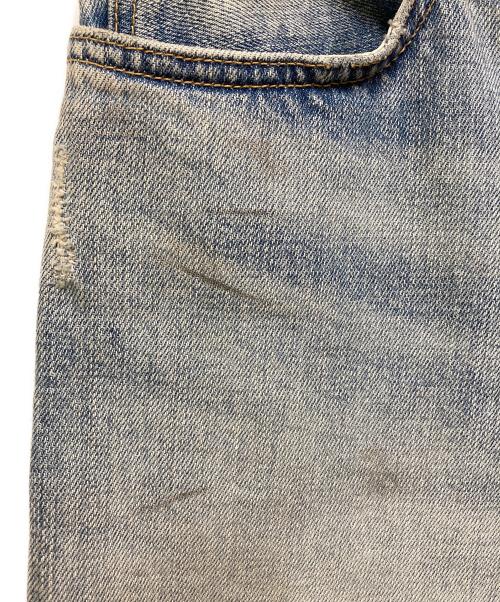 YANUK（ヤヌーク）YANUK (ヤヌーク) クラッシュデニムパンツ インディゴ サイズ:SIZE 24の古着・服飾アイテム