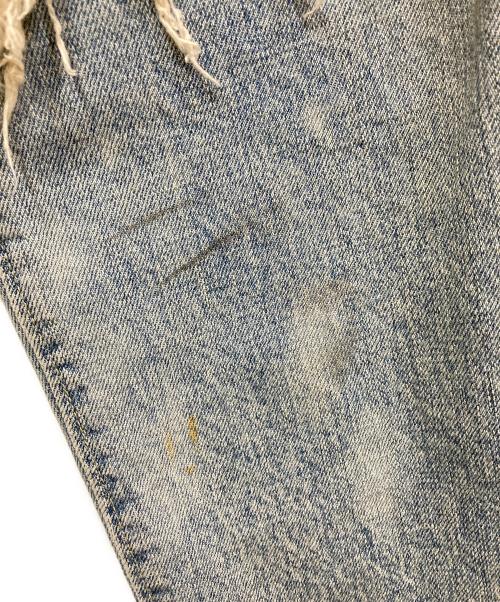 YANUK（ヤヌーク）YANUK (ヤヌーク) クラッシュデニムパンツ インディゴ サイズ:SIZE 24の古着・服飾アイテム