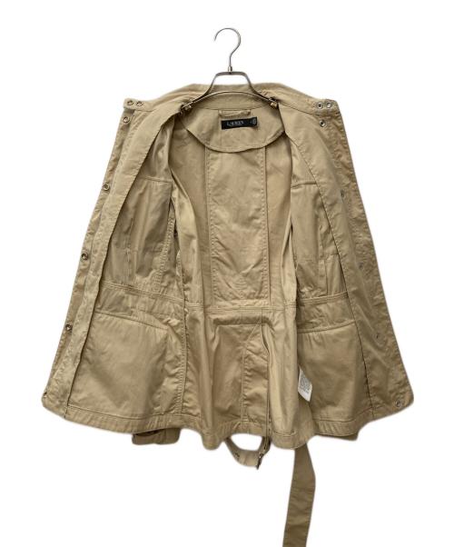 LAUREN RALPH LAUREN（ローレンラルフローレン）LAUREN RALPH LAUREN (ローレンラルフローレン) サファリジャケット ベージュ サイズ:4の古着・服飾アイテム