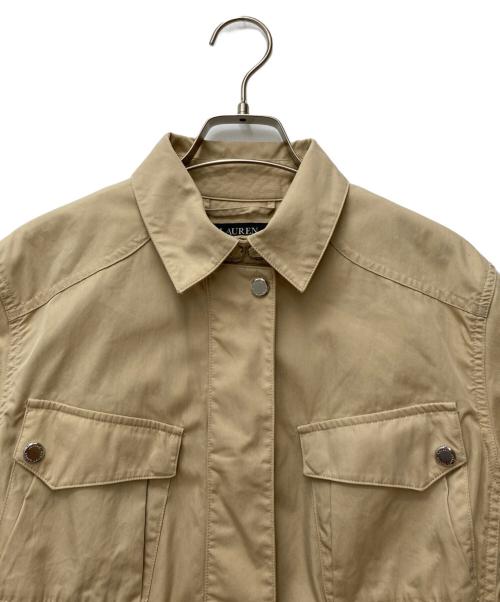 LAUREN RALPH LAUREN（ローレンラルフローレン）LAUREN RALPH LAUREN (ローレンラルフローレン) サファリジャケット ベージュ サイズ:4の古着・服飾アイテム