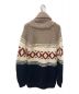 DOUBLE STANDARD CLOTHING (ダブルスタンダードクロージング) カウチンカーディガン 2964043 ベージュ×ネイビー サイズ:F 未使用品：6000円