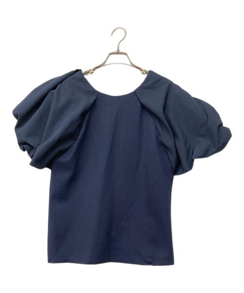 meri（ミーリー）meri (ミーリー) 天使の羽カットコンビトップス ネイビー サイズ:Freeの古着・服飾アイテム