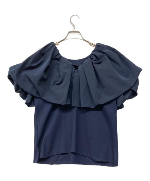 meri（ミーリー）meri (ミーリー) 天使の羽カットコンビトップス ネイビー サイズ:Freeの古着・服飾アイテム