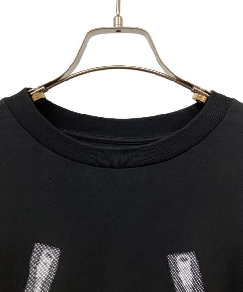 MM6 Maison Margiela（エムエムシックスメゾンマルジェラ）MM6 Maison Margiela (エムエムシックスメゾンマルジェラ) ラスタライズドファスナープリントトップ ブラック サイズ:S　　の古着・服飾アイテム