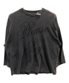 Acne studios（アクネ ストゥディオズ）の古着「Edra Long Sleeve Faded Tee」｜グレー