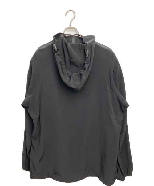 Y's（ワイズ）Y's (ワイズ) TRIACETATE POLYESTER CREPE de CHINE ZIP UP RAGLAN BLOUSON ブラック サイズ:SIZE2の古着・服飾アイテム