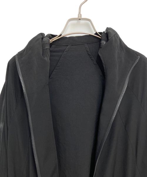 Y's（ワイズ）Y's (ワイズ) TRIACETATE POLYESTER CREPE de CHINE ZIP UP RAGLAN BLOUSON ブラック サイズ:SIZE2の古着・服飾アイテム
