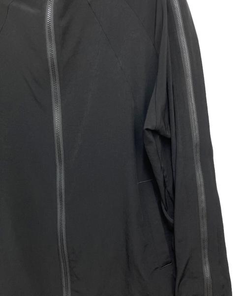 Y's（ワイズ）Y's (ワイズ) TRIACETATE POLYESTER CREPE de CHINE ZIP UP RAGLAN BLOUSON ブラック サイズ:SIZE2の古着・服飾アイテム