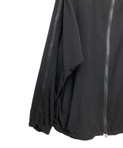 Y's（ワイズ）Y's (ワイズ) TRIACETATE POLYESTER CREPE de CHINE ZIP UP RAGLAN BLOUSON ブラック サイズ:SIZE2の古着・服飾アイテム