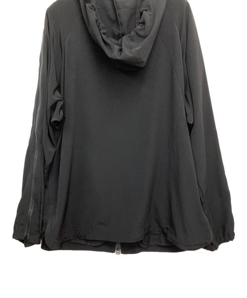 Y's（ワイズ）Y's (ワイズ) TRIACETATE POLYESTER CREPE de CHINE ZIP UP RAGLAN BLOUSON ブラック サイズ:SIZE2の古着・服飾アイテム