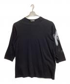 Yohji Yamamoto pour hommeヨウジヤマモト プールオム）の古着「PLAIN STITCH WOMAN PRINT LONG SLEEVES」｜ブラック