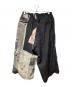 Yohji Yamamoto pour homme (ヨウジヤマモト プールオム) YUUKA ASAKURA LINEN NEWSPAPER PRINT TWO TONE PANTS ブラック サイズ:2：65000円