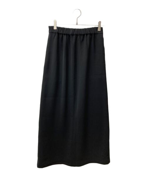 L'appartement（アパルトモン）L'appartement (アパルトモン) Satin Gather Long Skirt ブラック サイズ:36の古着・服飾アイテム