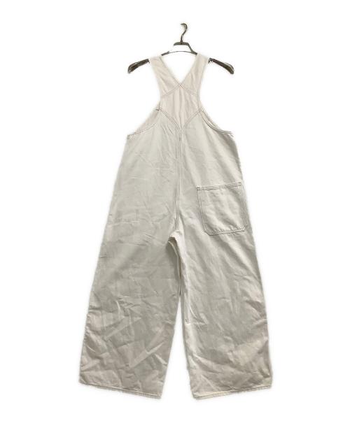 CURRENTAGE（カレンテージ）CURRENTAGE (カレンテージ) デニムオーバーオール ホワイト サイズ:1の古着・服飾アイテム