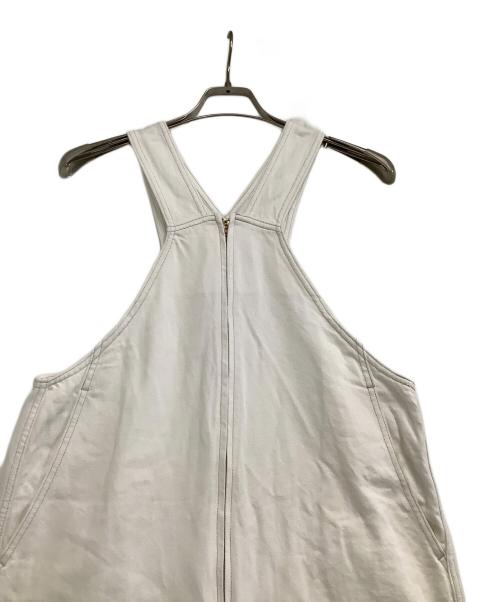 CURRENTAGE（カレンテージ）CURRENTAGE (カレンテージ) デニムオーバーオール ホワイト サイズ:1の古着・服飾アイテム