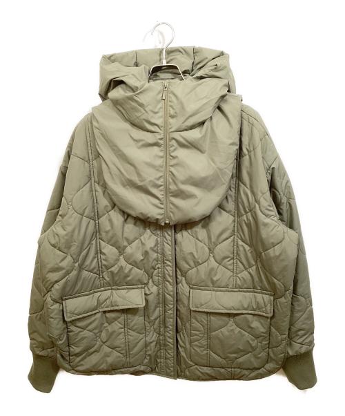 CALUX（キャラクス）CALUX (キャラクス) QUILTED リバーシブル中綿ジャケット オリーブ サイズ:Freeの古着・服飾アイテム